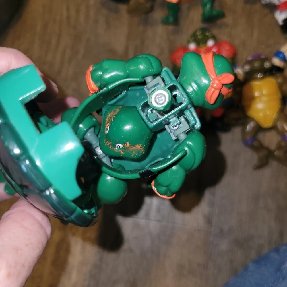 VTG TMNT Teenage Mutant Ninja Turtles Mixed Figure Lot of 12 .. 90s